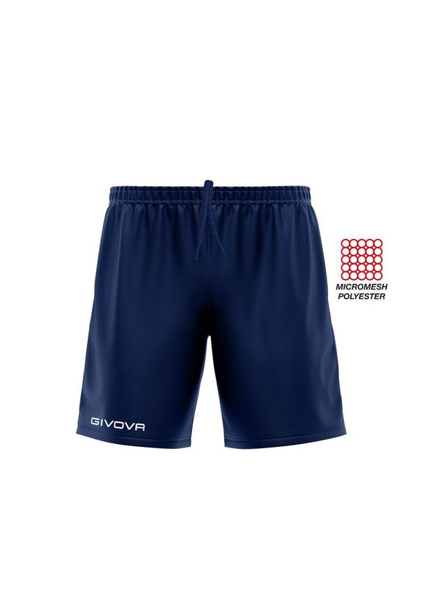 Szorty sportowe Givova One dziecięce niebieskie 4XS. Okazja: na uczelnię. Kolor: niebieski. Materiał: materiał. Styl: sportowy. Sport: joga i pilates