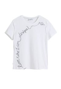 Desigual T-Shirt Charly 25WWTK08 Biały Regular Fit. Kolor: biały. Materiał: bawełna #4