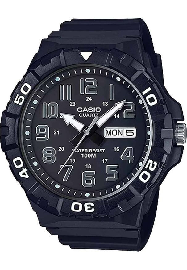 Zegarek Casio Zegarek marki Casio model MRW-210H-1A kolor Czarny. Akcesoria męski. Sezon: Cały rok NoSize. Kolor: czarny