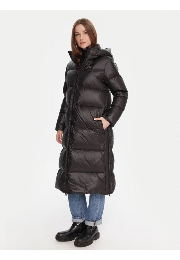 Blauer Płaszcz zimowy 25WBLDK03161 Czarny Regular Fit. Kolor: czarny. Materiał: syntetyk. Sezon: zima