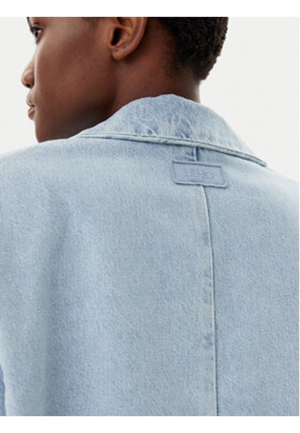 Liu Jo Marynarka UA5210 D4854 Błękitny Relaxed Fit. Kolor: niebieski. Materiał: bawełna, jeans