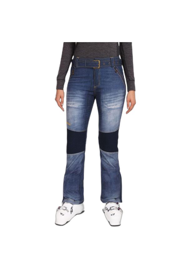 Spodnie narciarskie dla kobiet Kilpi Jeanso. Kolor: niebieski. Sezon: zima. Sport: narciarstwo