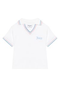 Juicy Couture Polo JCWCT225355 Biały Regular Fit. Typ kołnierza: polo. Kolor: biały