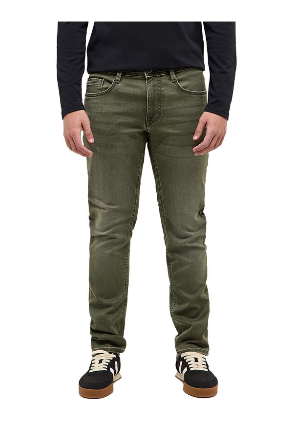 Męskie Spodnie jeansowe Mustang Style Oregon Slim K Ivy Green 1016807 6421