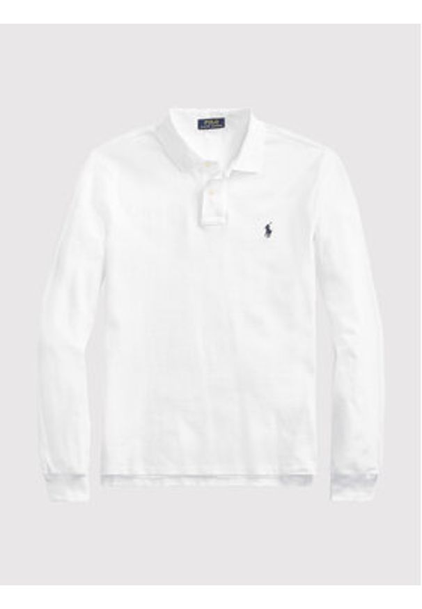 Polo Ralph Lauren Polo 710681126001 Biały Slim Fit. Typ kołnierza: polo. Kolor: biały. Materiał: bawełna