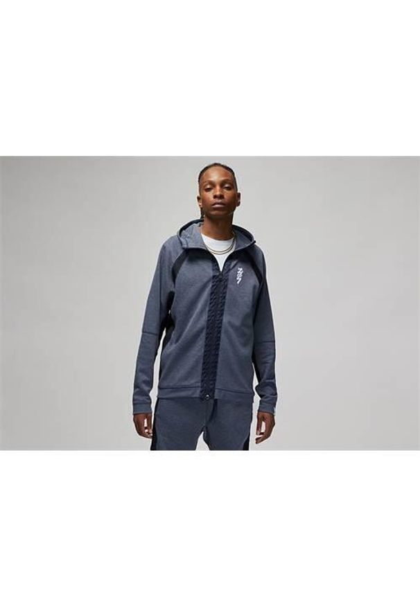 Bluzy sportowa męska Nike Air Jordan Zion Fleece. Typ kołnierza: kaptur. Kolor: szary