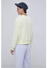 New Balance Bluza WT13562SAY damska kolor żółty gładka. Kolor: żółty. Materiał: dzianina. Długość rękawa: długi rękaw. Długość: długie. Wzór: gładki #3