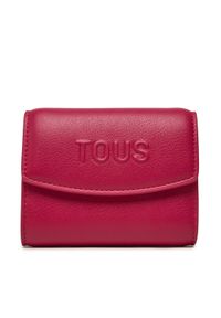 TOUS Mały Portfel Damski Pocket Tous Bloom 2002204225 Różowy. Kolor: różowy. Materiał: skóra