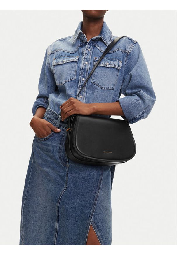 MICHAEL Michael Kors Torebka Lydia 30R5GL0M2L Czarny. Kolor: czarny. Materiał: skórzane