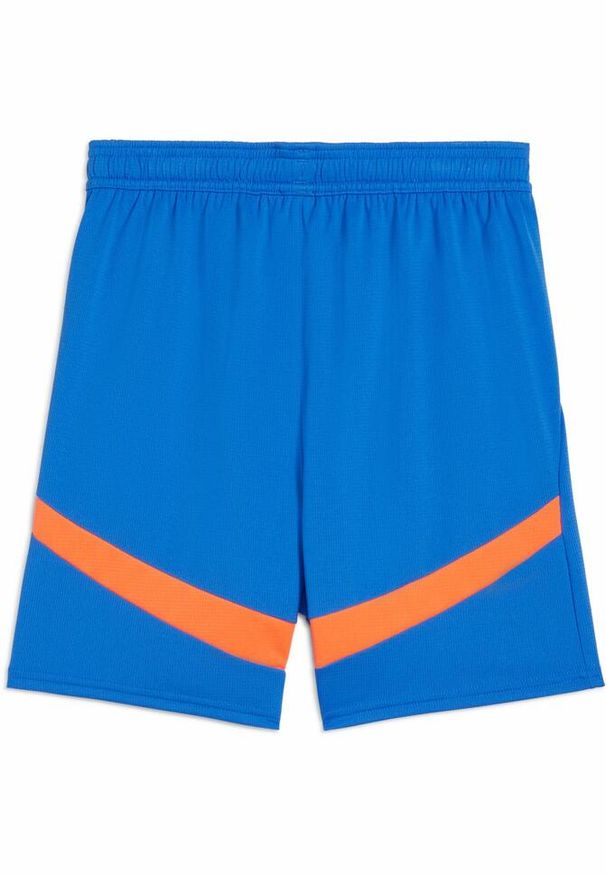 Puma - Młodzieżowe szorty Olympique Marsylia 24/25 PUMA Racing Blue Fluro Orange Pes. Kolor: żółty, pomarańczowy, wielokolorowy, niebieski. Sport: piłka nożna