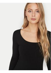 Vero Moda Bluzka Maxi My 10228809 Czarny Slim Fit. Kolor: czarny. Materiał: bawełna #2