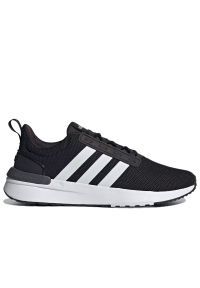 Adidas - Buty adidas Racer TR21 GZ8184 - czarne. Okazja: na spacer. Zapięcie: pasek. Kolor: czarny. Materiał: guma. Szerokość cholewki: normalna. Wzór: aplikacja, paski. Model: Adidas Racer. Sport: turystyka piesza