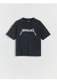 Reserved - Bawełniany t-shirt Metallica - czarny. Kolor: czarny. Materiał: bawełna