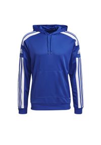 Adidas - Bluza męska adidas Squadra 21 Hoodie. Kolor: niebieski, wielokolorowy, biały. Sport: piłka nożna