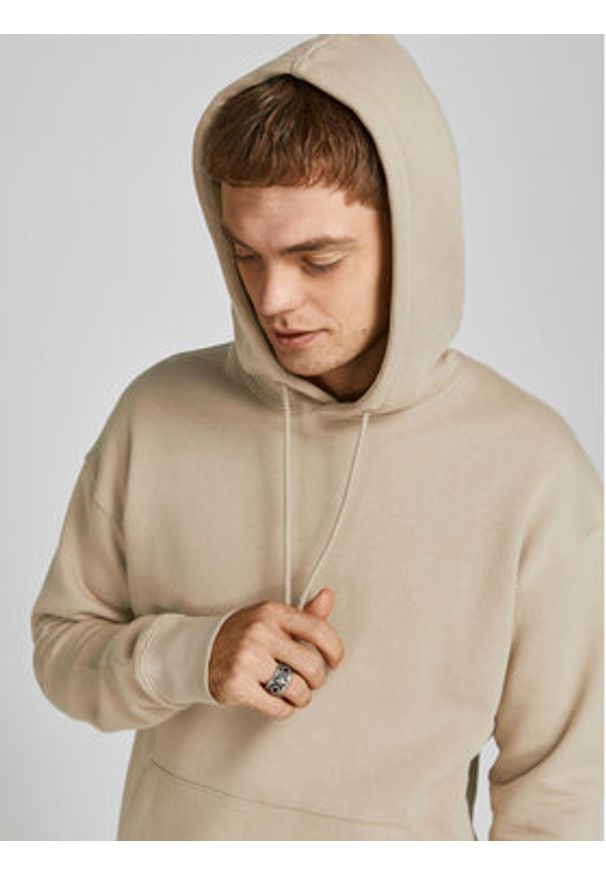 Jack & Jones Bluza Star 12208157 Beżowy Relaxed Fit. Kolor: beżowy. Materiał: bawełna, syntetyk