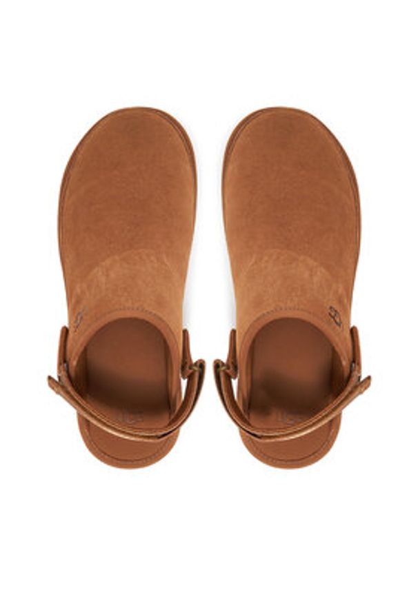 Ugg Klapki M Goldencoast Clog II 1166915 Brązowy. Kolor: brązowy. Materiał: zamsz, skóra