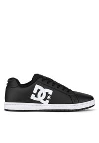 DC Sneakersy GAVELER SN ADYS100574-BKW Czarny. Kolor: czarny. Materiał: skóra