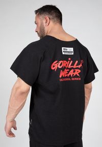 GORILLA WEAR - Augustine Stary trening szkolny Top - Czarny/Czerwony. Kolor: czerwony, czarny, wielokolorowy. Sport: fitness