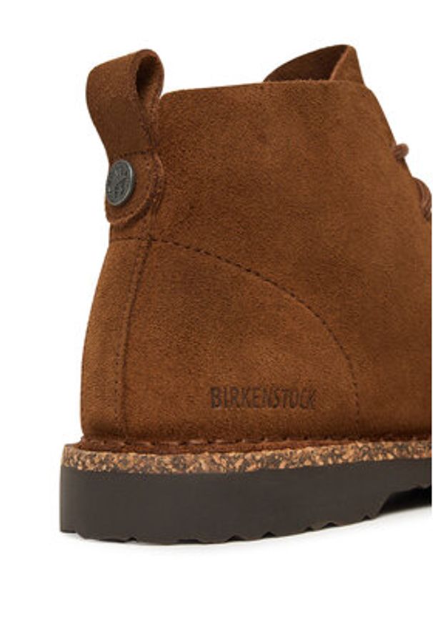 Birkenstock Trapery Uppsala Mid 1030221 Brązowy. Kolor: brązowy. Materiał: skóra, zamsz