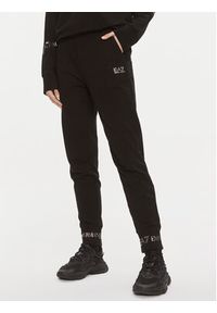EA7 Emporio Armani Dres 8NTV52 TJTXZ 0200 Czarny Regular Fit. Kolor: czarny. Materiał: bawełna