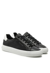 Calvin Klein Sneakersy Vulc Lace Up Texture Fox - Lth HW0HW02439 Czarny. Kolor: czarny. Materiał: skóra