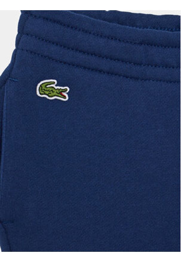 Lacoste Spodnie dresowe XJ1213 Granatowy Regular Fit. Kolor: niebieski. Materiał: bawełna
