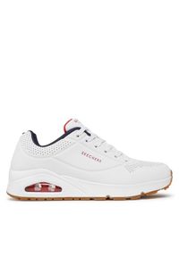 skechers - Skechers Sneakersy Uno Stand On Air 52458/WNVR Biały. Kolor: biały. Materiał: skóra