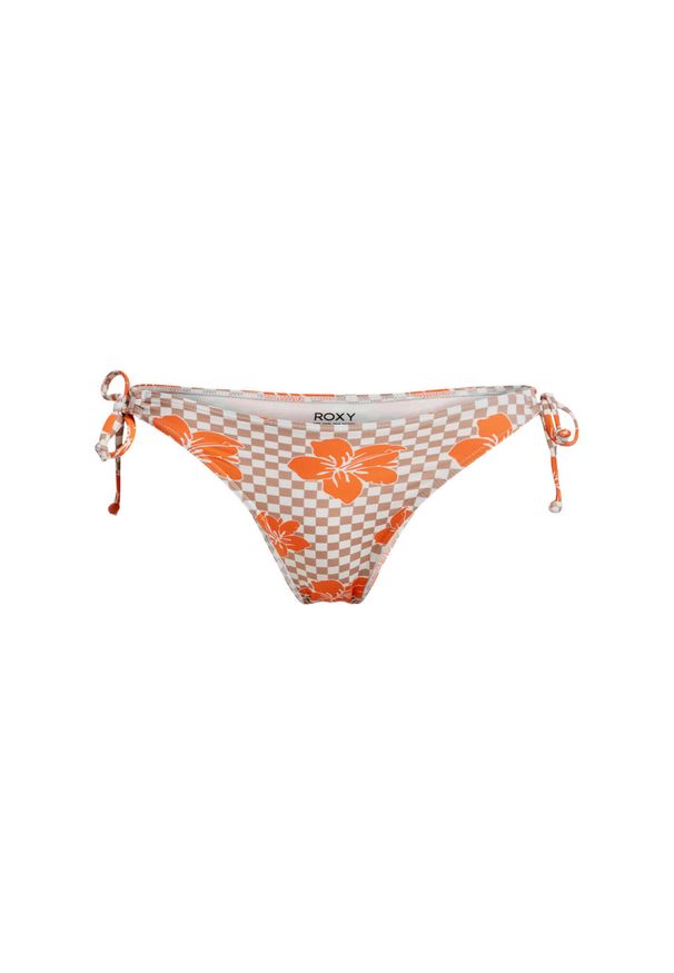 Roxy - Klasyczne majtki bikini dla Kobiety MINI HULA Brązowy. Kolor: brązowy. Materiał: nylon, elastan, materiał. Wzór: aplikacja