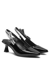 Karl Lagerfeld - KARL LAGERFELD Sandały Panache II KL30808A Czarny. Kolor: czarny. Materiał: lakier, skóra #5