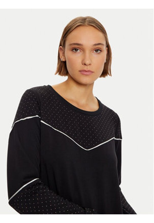 Liu Jo Bluza TF4270 FS576 Czarny Regular Fit. Kolor: czarny. Materiał: wiskoza