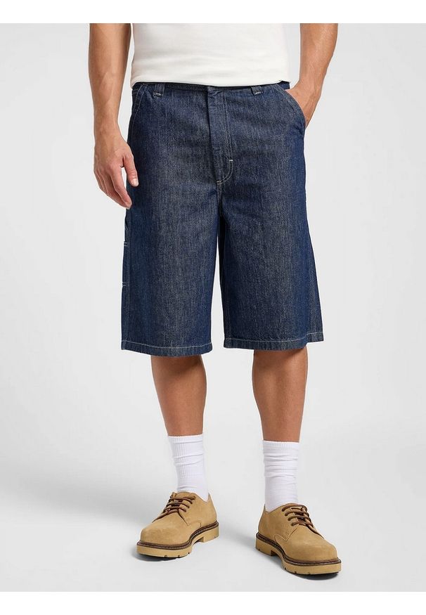 Lee - MESKIE SZORTY LEE CARPENTER SKATER SHORT RINSE 112364164