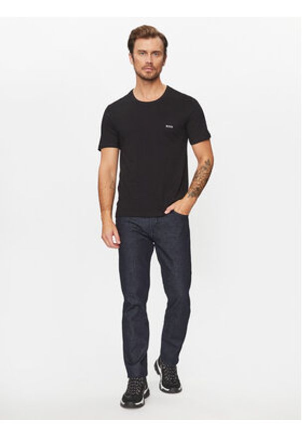 BOSS Komplet t-shirtów Tshirt Rn 3P Classic 50475284 Beżowy Regular Fit. Kolor: beżowy. Materiał: bawełna