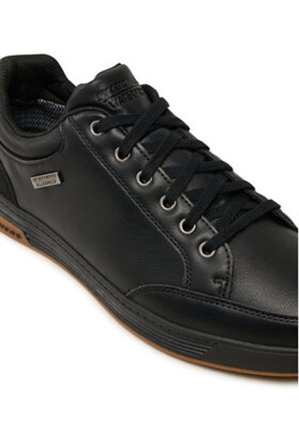skechers - Skechers Sneakersy Cavell Sparkman 210944/BLK Czarny. Kolor: czarny. Materiał: skóra