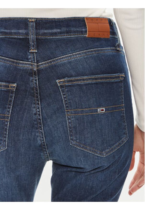 Tommy Jeans Jeansy Sylvia DW0DW19258 Granatowy Skinny Fit. Kolor: niebieski
