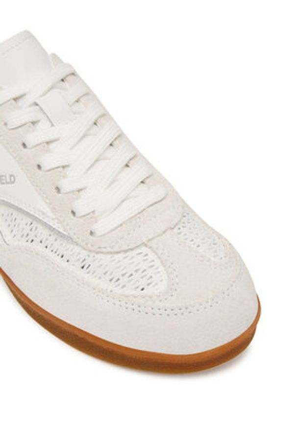 Karl Lagerfeld - KARL LAGERFELD Sneakersy Kandidate KL63826 Biały. Kolor: biały. Materiał: skóra, zamsz