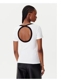 Morgan T-Shirt 252-DOPPY Biały Slim Fit. Kolor: biały. Materiał: bawełna #3