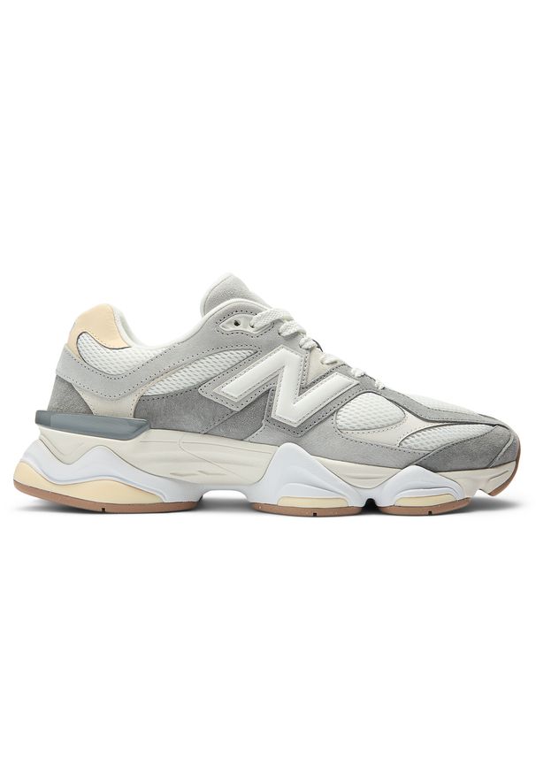 Buty unisex New Balance U9060AUB – szare. Kolor: szary. Materiał: guma, syntetyk, skóra, materiał. Szerokość cholewki: normalna. Sport: turystyka piesza