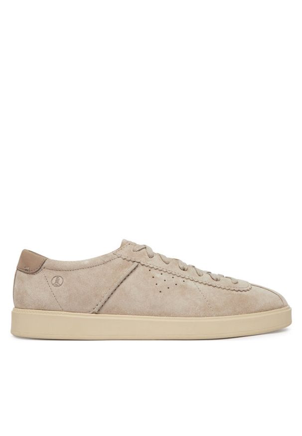 Clarks Sneakersy Lockford Lace 26186195 Szary. Kolor: szary. Materiał: skóra, zamsz