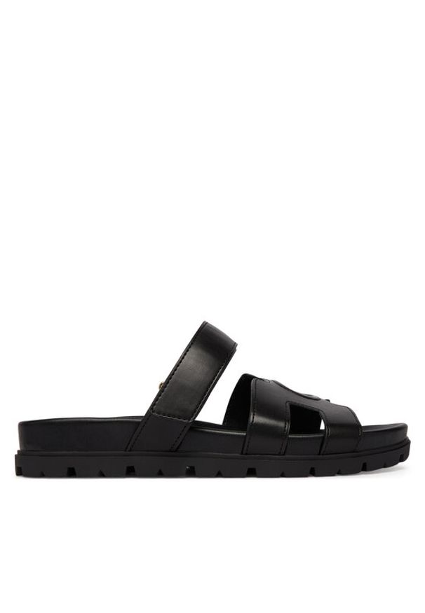Guess Klapki FLJFAS ELE03 Czarny. Kolor: czarny. Materiał: skóra