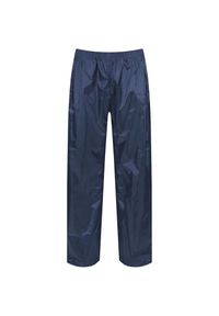 Regatta - Męskie Spodnie Wodoodporne Overtrousers. Kolor: niebieski