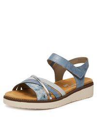 Remonte Sandały D2058-12 Niebieski. Kolor: niebieski. Materiał: syntetyk, skóra #5