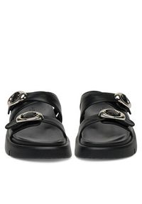 Badura Klapki CHAMOMILE-7Y002 Czarny. Kolor: czarny. Materiał: skóra #6