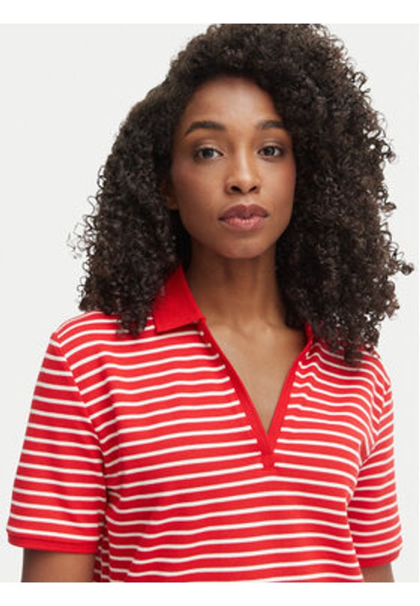 TOMMY HILFIGER - Tommy Hilfiger Polo WW0WW48720 Czerwony Relaxed Fit. Typ kołnierza: polo. Kolor: czerwony. Materiał: bawełna