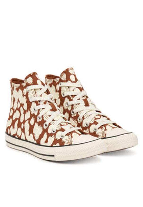 Converse Trampki Chuck Taylor All Star Cow Print A17924C Brązowy. Kolor: brązowy. Materiał: materiał. Wzór: nadruk