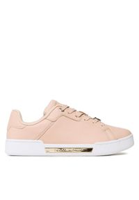 TOMMY HILFIGER - Tommy Hilfiger Sneakersy Court Sneaker Golden Th FW0FW07116 Różowy. Kolor: różowy. Materiał: skóra