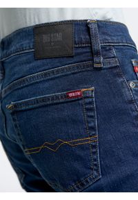 Big-Star - Spodnie jeans męskie dopasowane Tobias 401. Okazja: na co dzień. Kolor: niebieski. Styl: casual, klasyczny #5