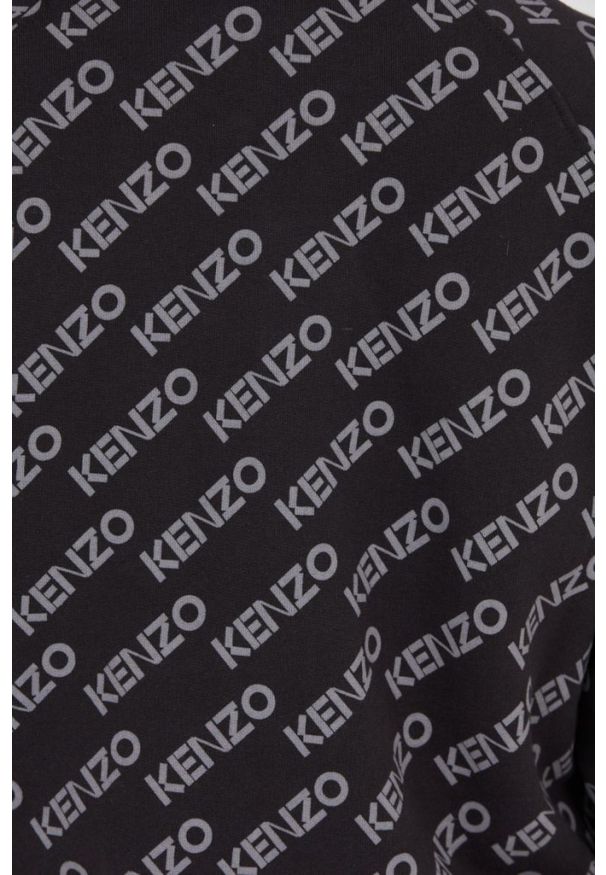 Kenzo - KENZO Rozpinana bluza damska w logo, Rozmiar S. Kolor: czarny