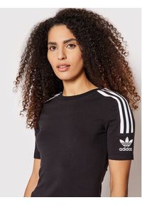 Adidas - adidas T-Shirt Tight Tee FM2592 Czarny Slim Fit. Kolor: czarny. Materiał: bawełna