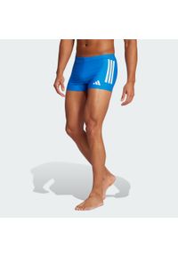 Adidas - Bokserki 3-Stripes Swim 2-Inch. Kolor: wielokolorowy, biały, niebieski. Materiał: materiał