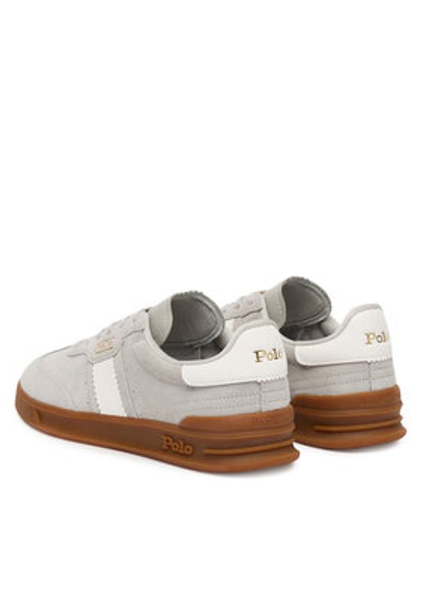 Polo Ralph Lauren Sneakersy Aera 804956688010 Beżowy. Kolor: beżowy. Materiał: skóra